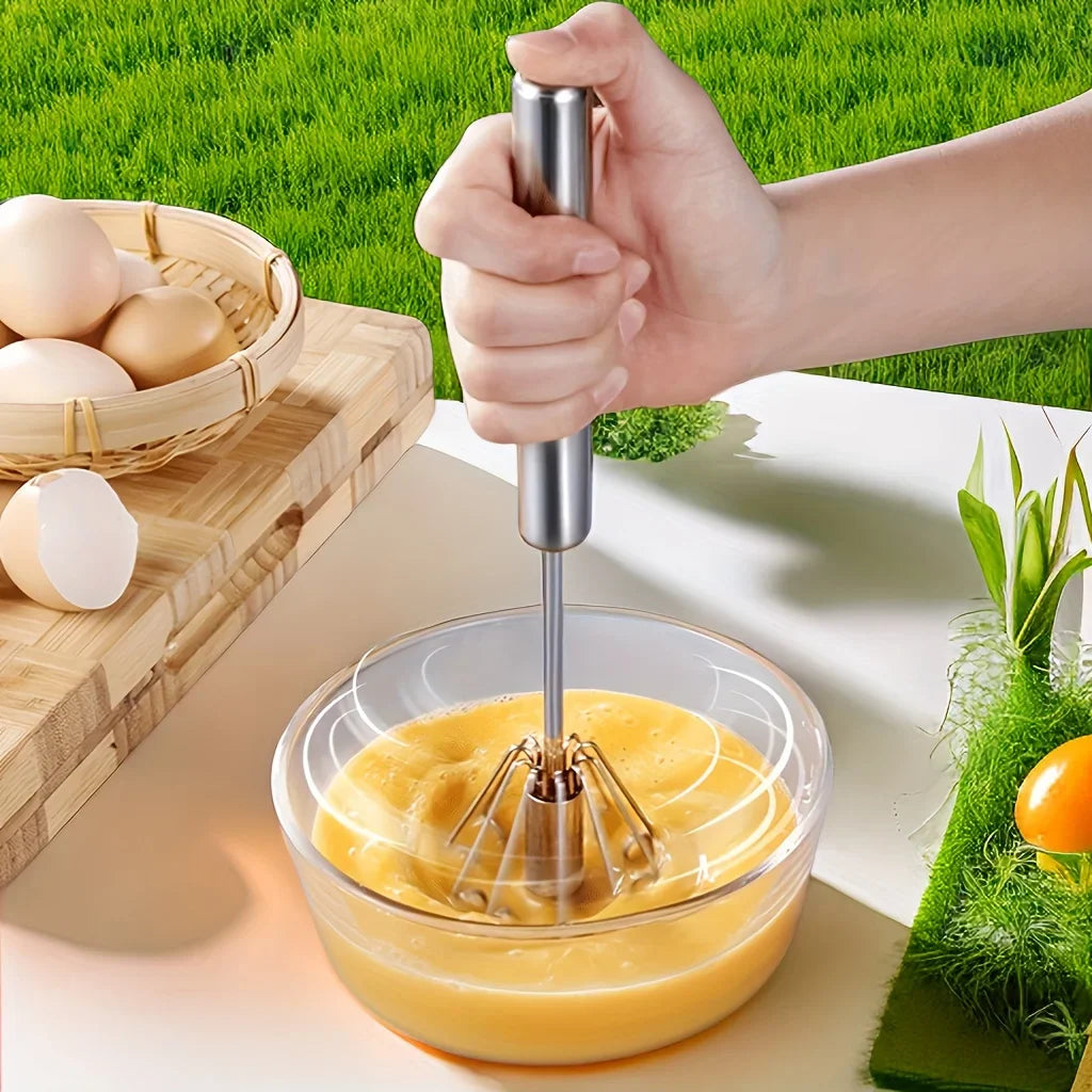 EggWhip™ – Ubijak Ręczny ze Stali Nierdzewnej do Jajek i Kremów