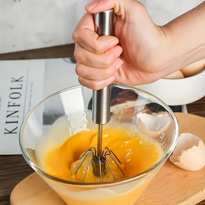 EggWhip™ – Ubijak Ręczny ze Stali Nierdzewnej do Jajek i Kremów